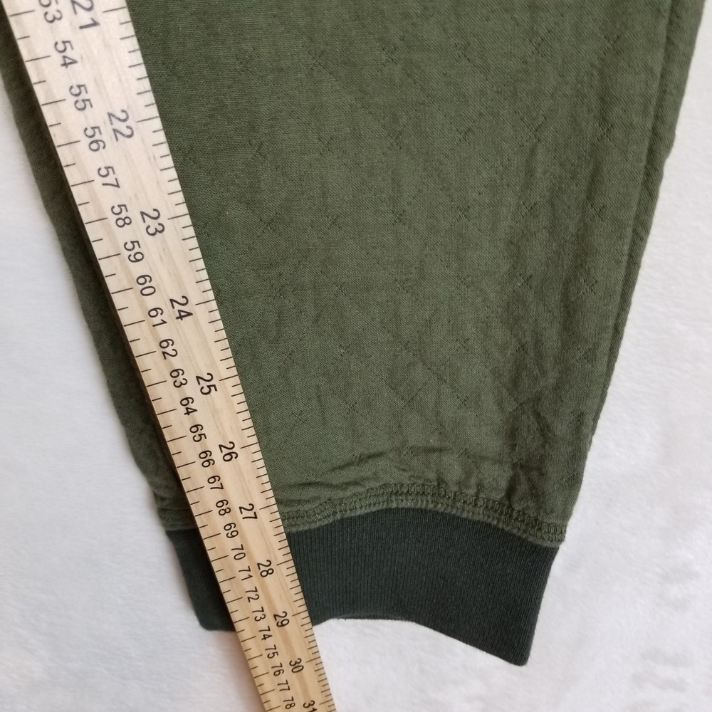 REI Co-op‎ Jogger Pants Mens Medium Olive Green Quilted Cotton Drawstring 266s - Picture 6 of 7